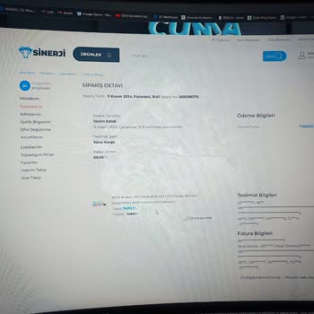 Sinerji Bilgisayar'dan Aldığım Kusurlu Ürünler Ve Yetersiz Müşteri Hizmetleri