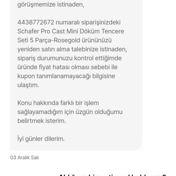 Hepsiburada'da İptal Edilen Sipariş Ve Çelişkili Açıklamalar