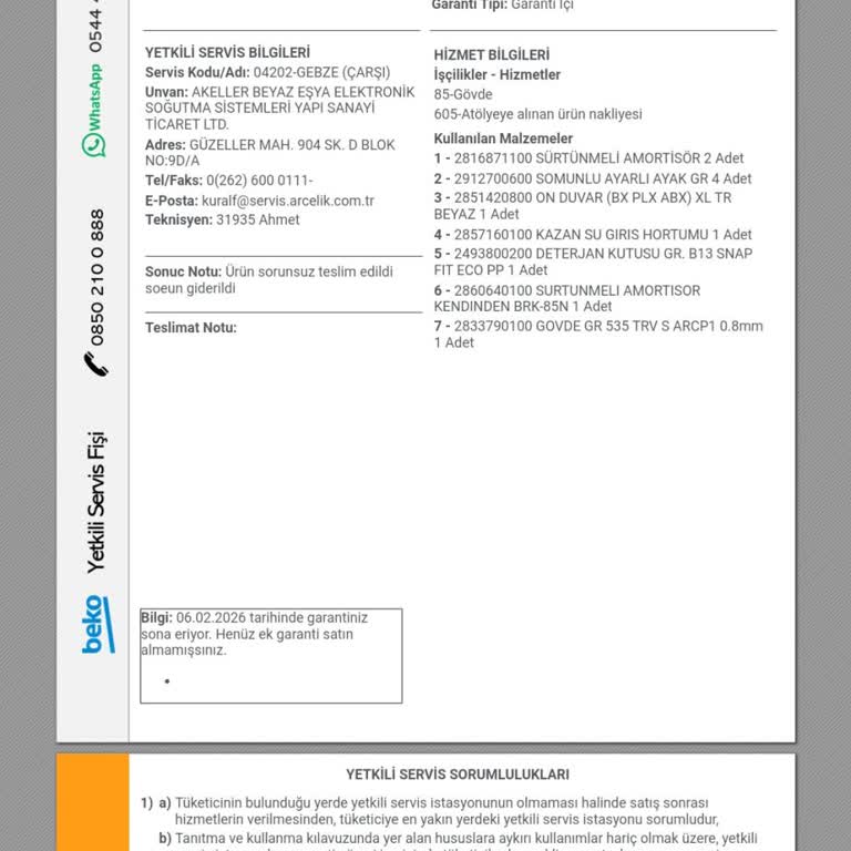 Beko Çamaşır Makinesi İle Bitmeyen Sorunlar Ve İlgisizlik
