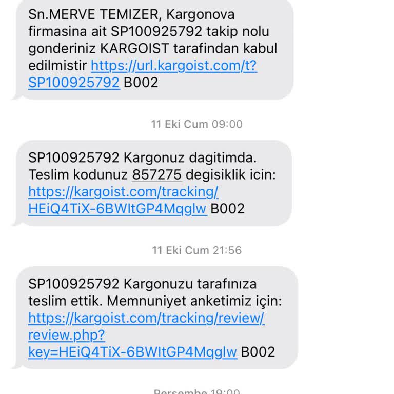 Kargo Teslimatında Sürekli Gecikme Ve İletişim Sorunu