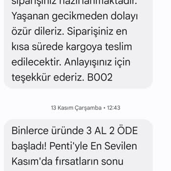 Penti'de İptal Edilen Siparişler Ve Müşteri Hizmetleri Sorunu