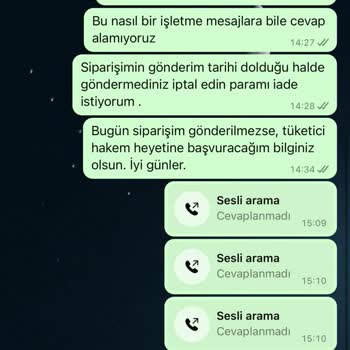 Siparişlerim Gönderilmedi, İletişim Kurulamıyor