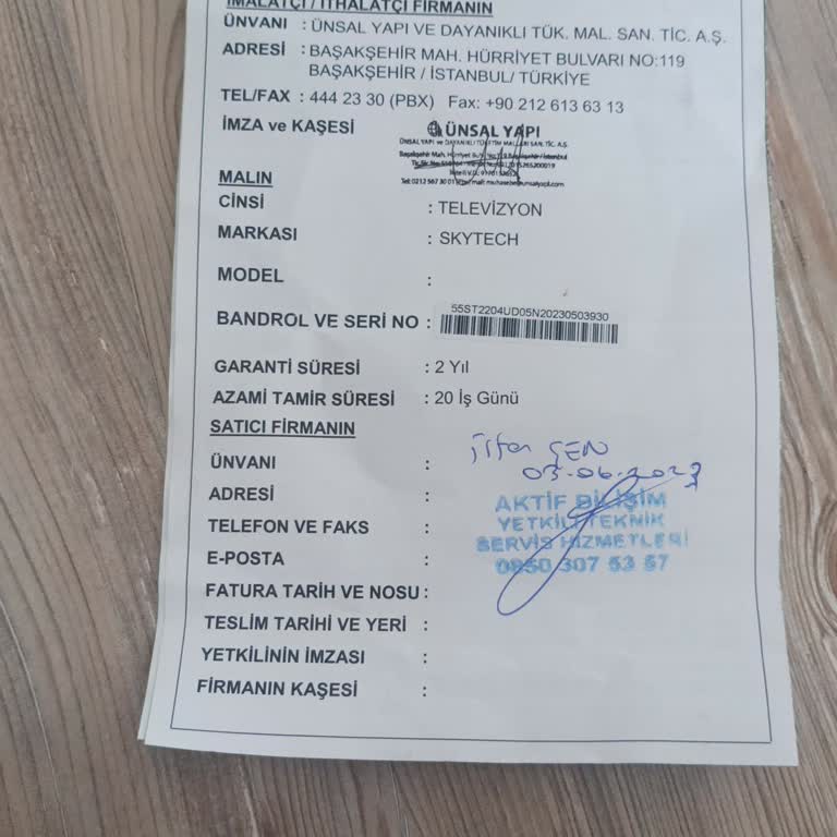 Skytech Televizyon Tamir Sürecinde Yaşanan Uzun Bekleyiş Ve İletişim Sorunları