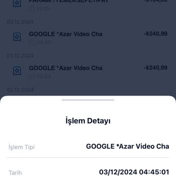 Kullanmadığım Azar Uygulaması Kartımdan Ücret Çekiyor