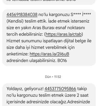 Teslim Edilmeyen Kargo Ve Yanıltıcı Bilgilendirme