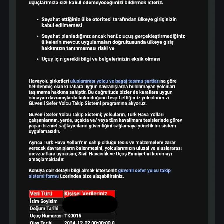 Haksız Güvenlik Kontrolü Ve Uçuş Yasağı Şoku