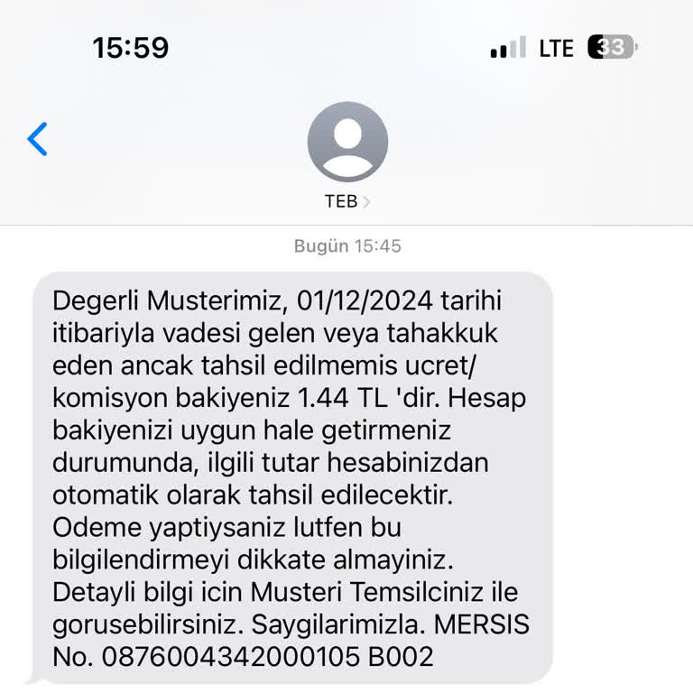 TEB Bankası'nın Anlamsız Komisyon Israrı