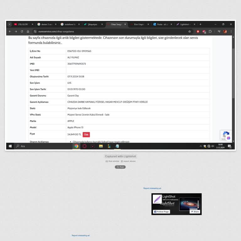 Sorunlu İphone 13 Ve Müşteri Hizmetleri Mağduriyeti