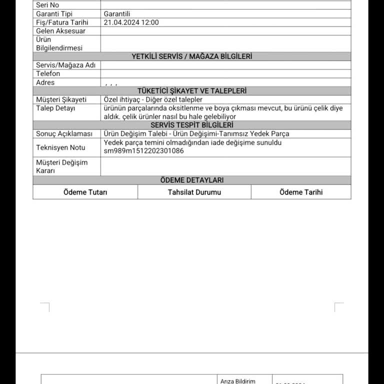 Emsan Bella Gusto Maxi Ürünü Ve Garanti Sürecindeki Aksaklıklar