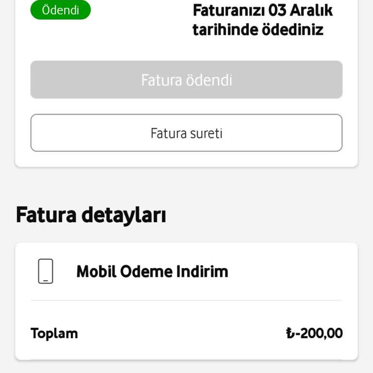 Vodafone Mobil Ödeme Sorunu Ve Yüksek Fatura