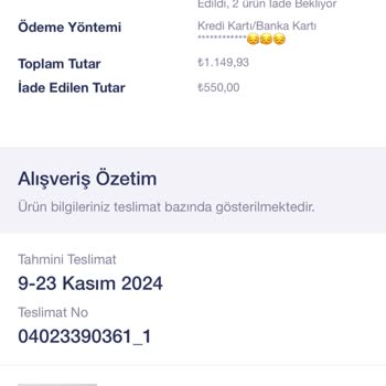 Penti'den Sürekli İptal Edilen Siparişler