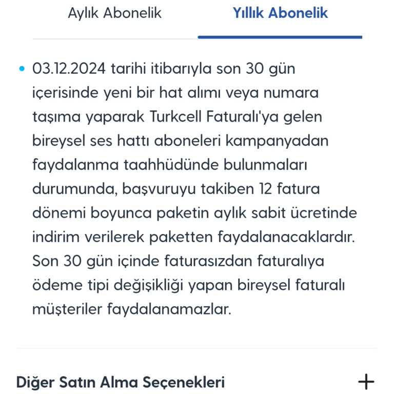 Tarife Geçişinde Yaşanan Sorun