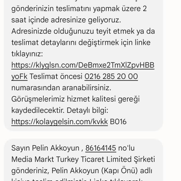 Yanlış Teslimat Ve İletişim Eksikliği