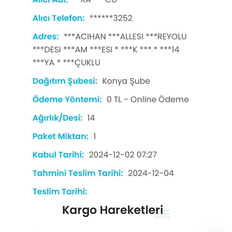 Kargoist Teslimat Sorunu Ve Müşteri Mağduriyeti