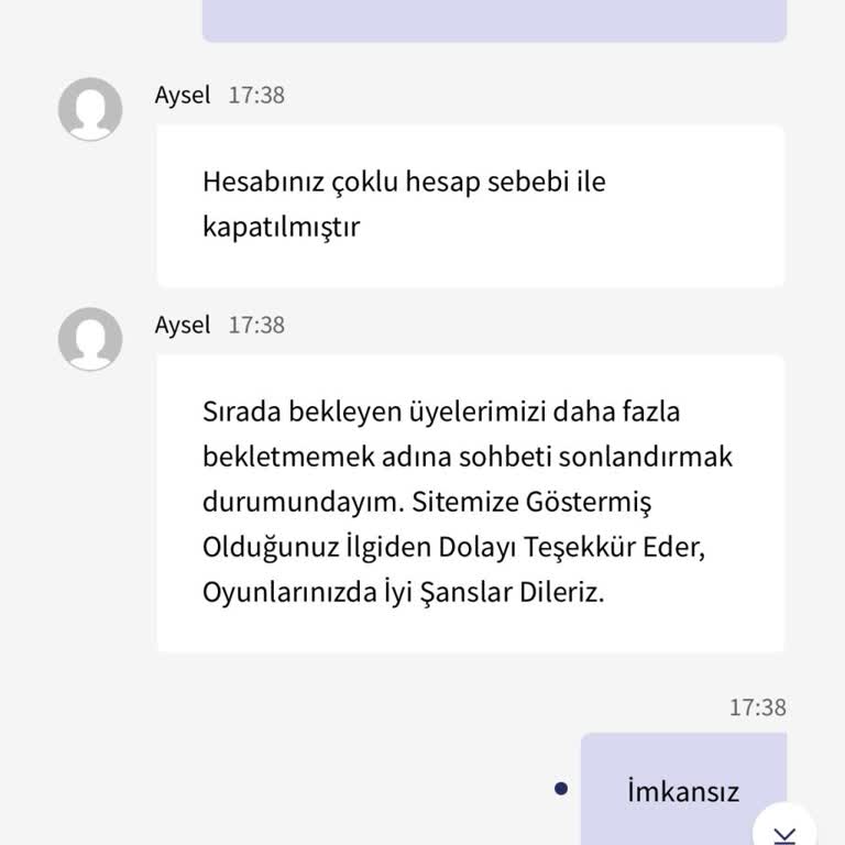Deneme Bonusu Ve Hesap Kapatma Sorunu