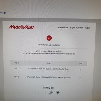 Media Markt'tan Sipariş Verilen Telefonlar Neden İade Edildi?