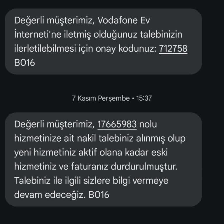 Vodafone Net Nakil İşlemi Çilesi