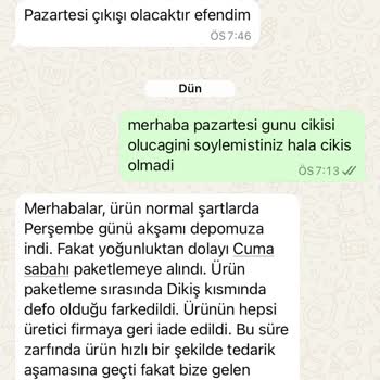 Mat Butik'te Sipariş Gecikmesi Ve İletişim Sorunları