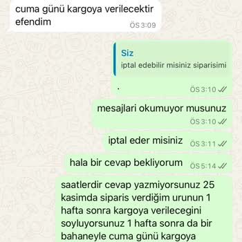 Mat Butik'te Sipariş Gecikmesi Ve İletişim Sorunları