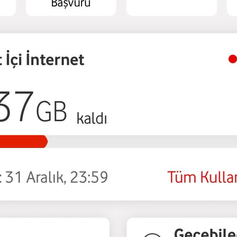 Vodafone Red Tarifemde Anormal İnternet Tüketimi Sorunu