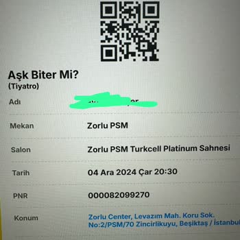 Teknik Arıza Nedeniyle İptal Edilen Tiyatro Biletleri