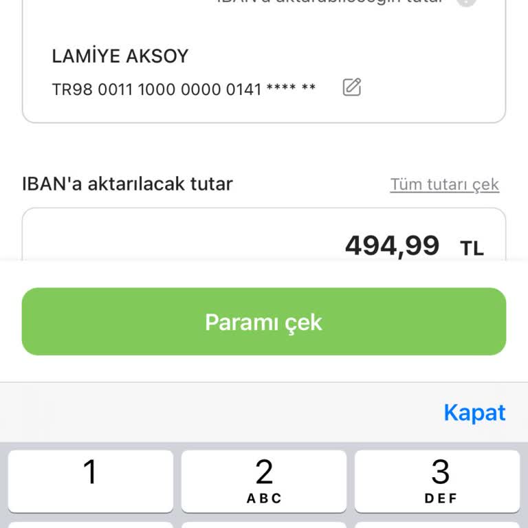 Gardrops Hesabımda Bakiyemi Çekemiyorum