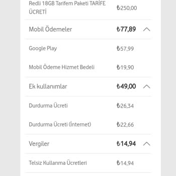 Vodafone Fatura Şoku: Ek Ücretlerden Bıkkınlık