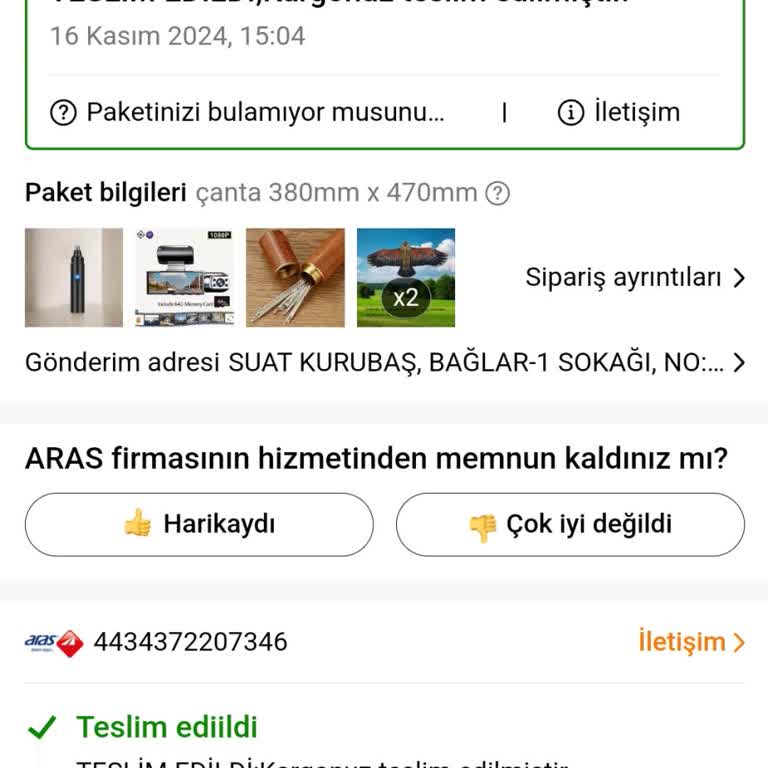 Aras Kargo Velimeşe Şubesi Teslimat Sorunu Ve Müşteri Mağduriyeti