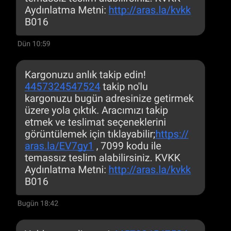 Aras Kargo'nun Yanlış Adres Ve İletişim Sorunu
