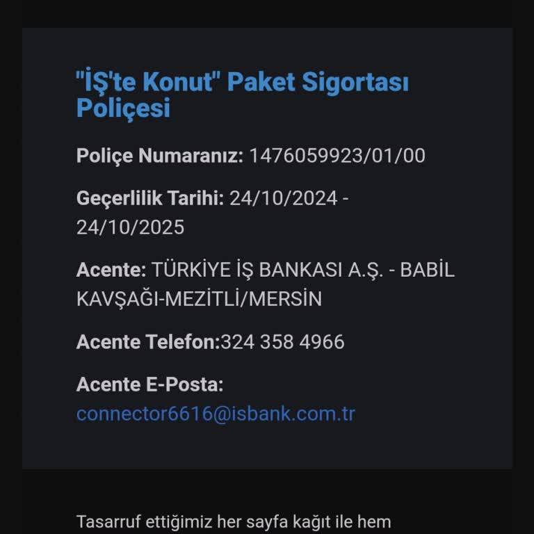 Habersiz Kesilen Konut Sigortası Poliçesi