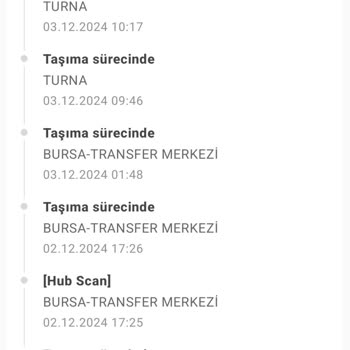 Yurtiçi Kargo benim kargoma ücretsiz Bursa turu yaptırmış