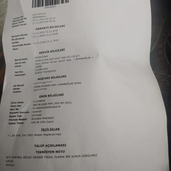 SEG Bulaşık Makinesi: Teslimat Sonrası Çizik Ve Kirli Yıkama Sorunu