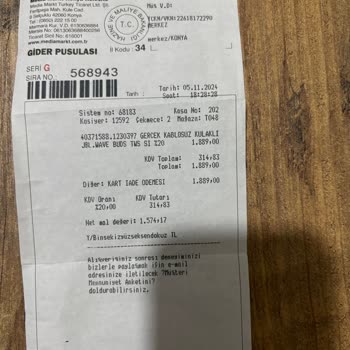 Media Markt'tan Alınan JBL Kulaklıkta İade Sorunu