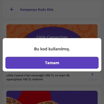 Getir Kampanya Kodları Hüsranı