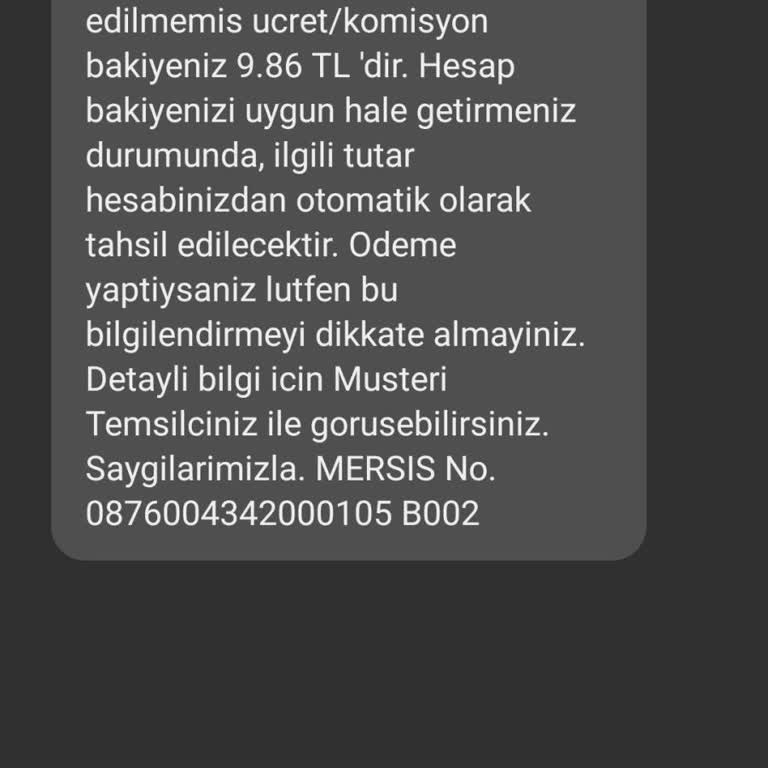 TEB Bankası'ndan Yanlış Borç Mesajları Alıyorum