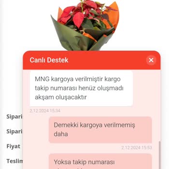 Çiçek Siparişim Kayıp: Müşteri Hizmetleri Cevap Vermiyor