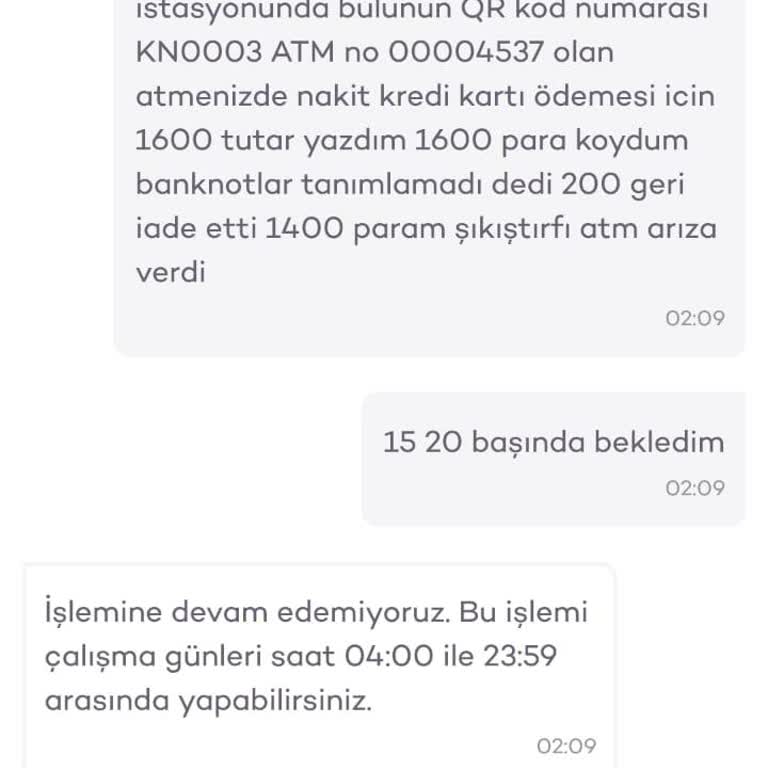 ATM'de Yutulan Para Ve Geciken İade
