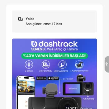 Yanlış Ürün Gönderimi: Dashtrack Series 8 Yerine Başka Marka Kamera
