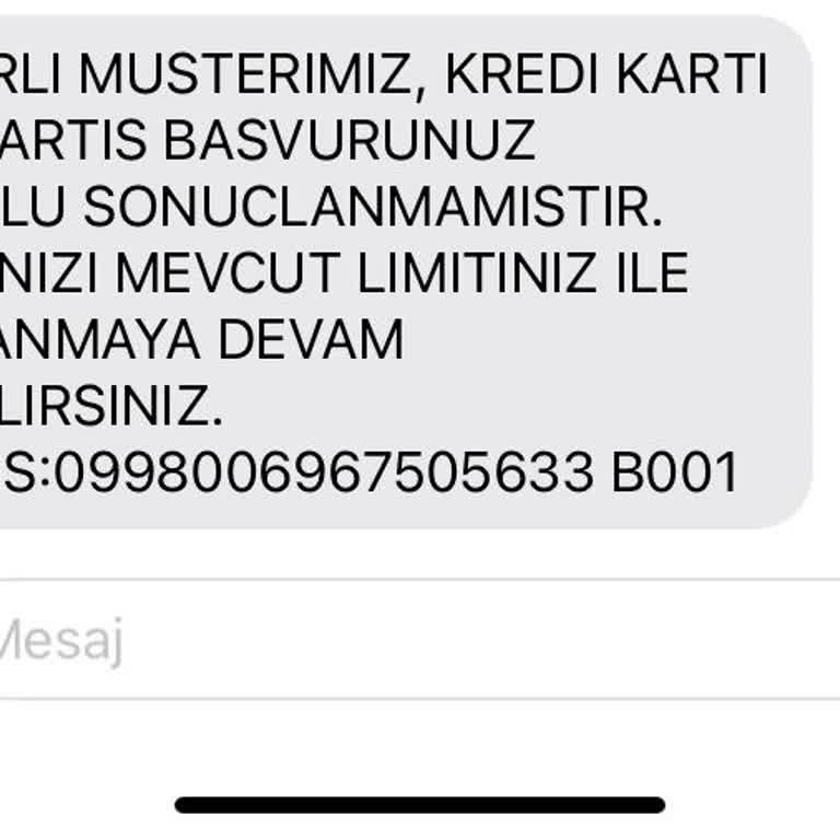 Kredi Kartı Limit Artışı Engeli