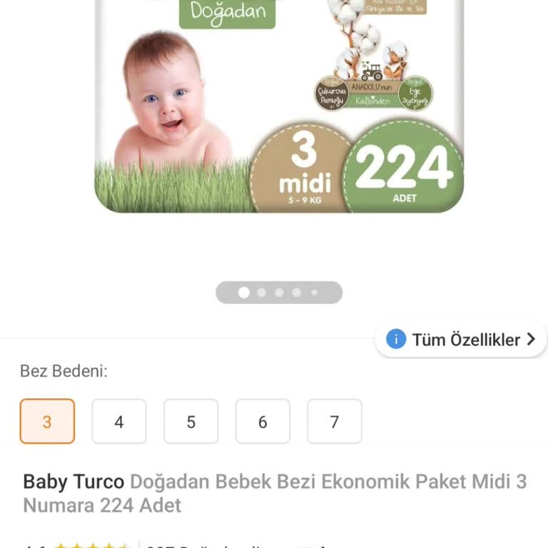 Trendyol'da Bebek Bezi Fiyatlarının Sürekli Değişmesi