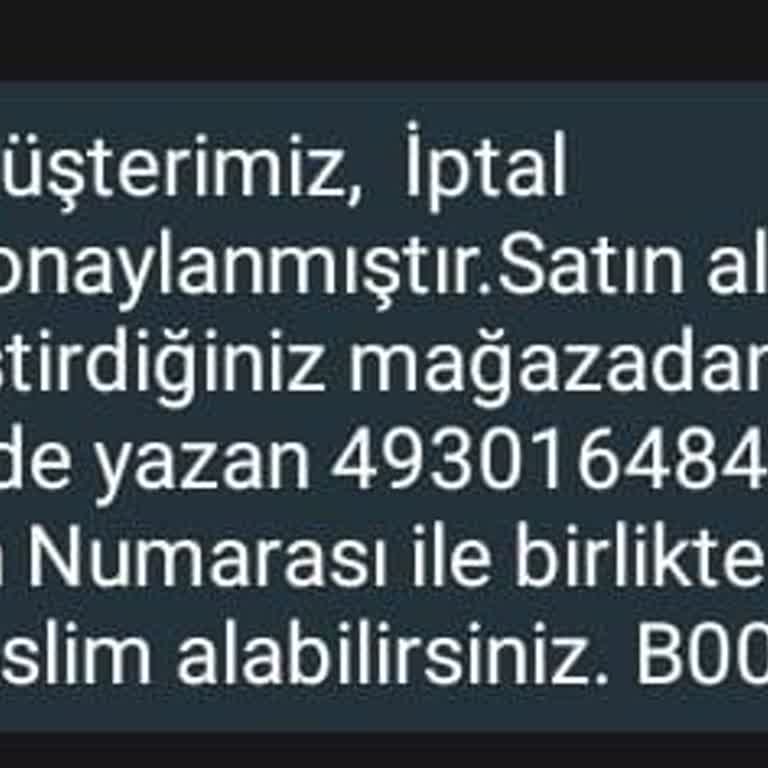 İptal Edilen Sipariş Ve Geri Ödeme Sorunu