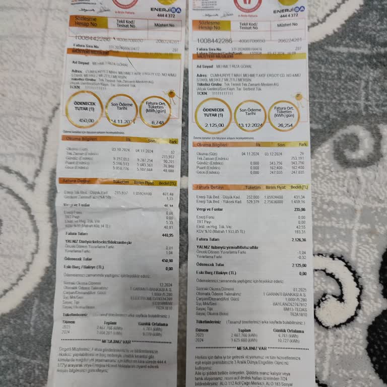 Fahiş Elektrik Faturası Şoku