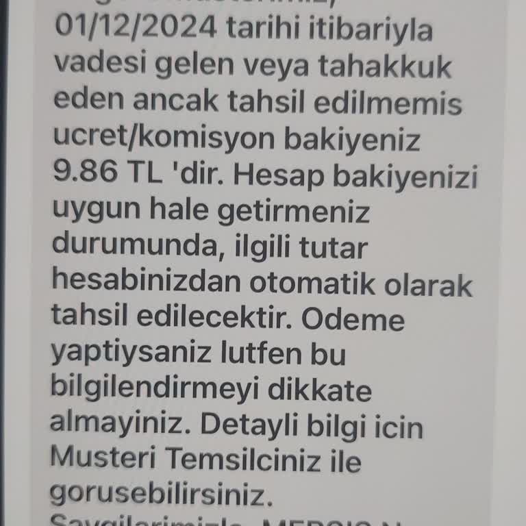 Kullanılmayan Hesaptan Kesilen Ücret Şoku