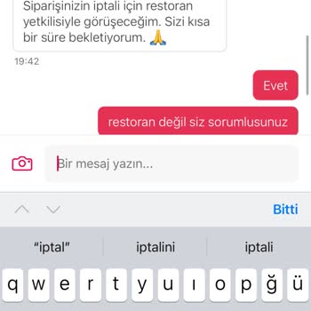 Yemeksepeti'nde Fazla Ücret Çekimi Ve İptal Sorunu