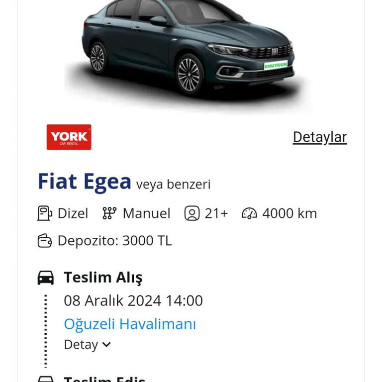 Enuygun.com Araç Kiralama İadesinde Gecikme Sorunu