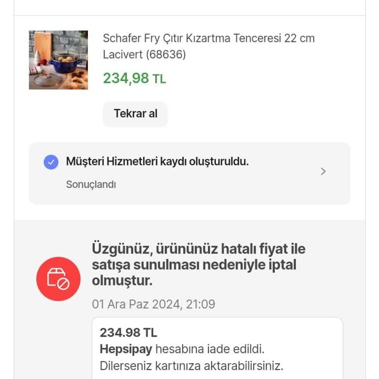 Hepsiburada'da Sipariş İptali Ve Zaman Kaybı