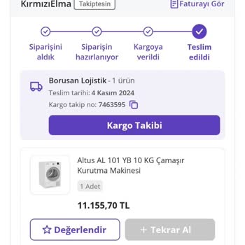 Kırık Kurutma Makinesi Mağduriyeti