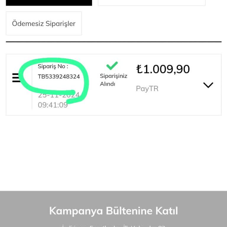 Geciken Sipariş Ve İletişim Sorunu