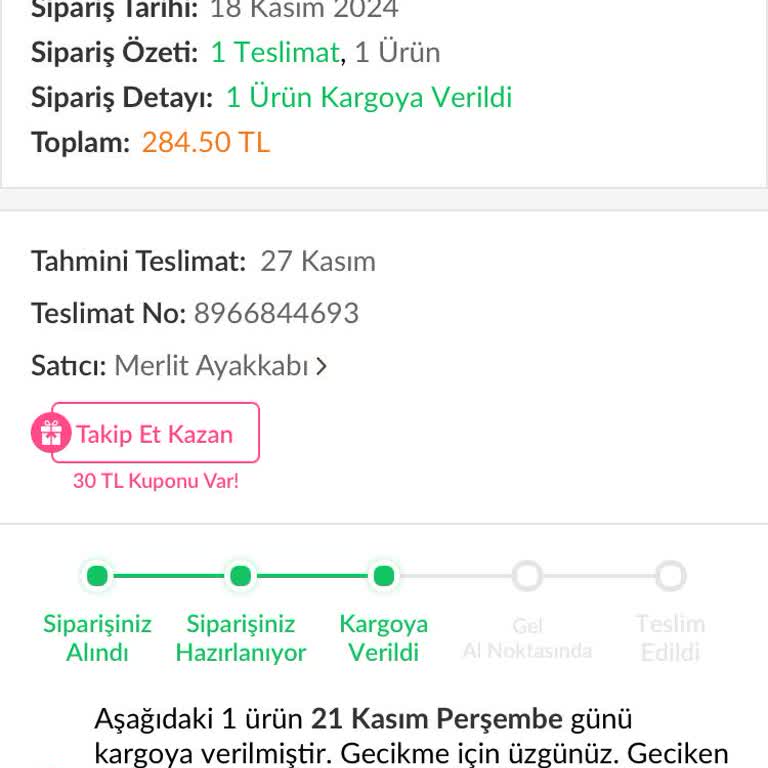 Teslim Edilmeyen Sipariş Ve İletişim Eksikliği