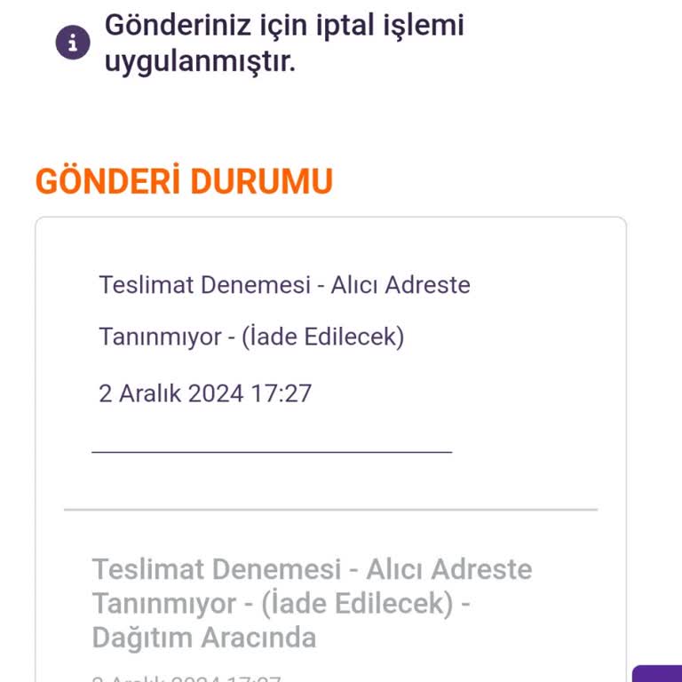 Sipariş İptali Ve Ulaşılamayan Müşteri Hizmetleri